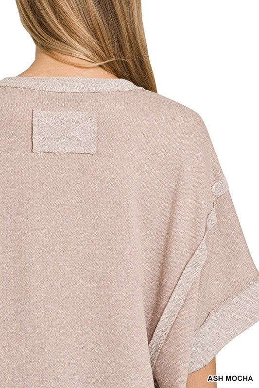 Mya Contrast Trim Top