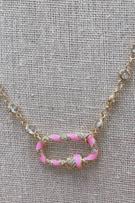 Clip Pink Necklace