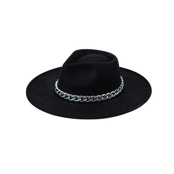 Fedora With Chain - envy boutique