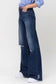 Denver Distressed Wide Leg Jeans