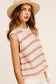 Bree Stripe Sleeveless Sweater Top