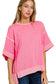 Mya Contrast Trim Top