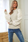 Pearl Embellishments Contrast Sleeves Sweater