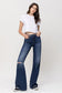 Denver Distressed Wide Leg Jeans