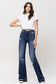 Denver Distressed Wide Leg Jeans